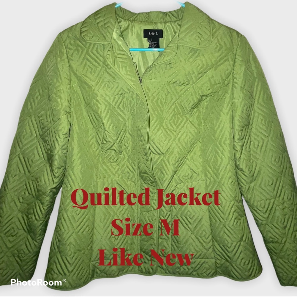 R. Q. T. Green Quilted Jacket size M
